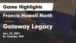 Francis Howell North  vs Gateway Legacy  Game Highlights - Jan. 15, 2021