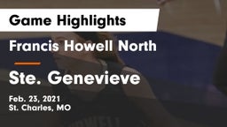 Francis Howell North  vs Ste. Genevieve  Game Highlights - Feb. 23, 2021