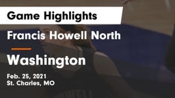 Francis Howell North  vs Washington  Game Highlights - Feb. 25, 2021