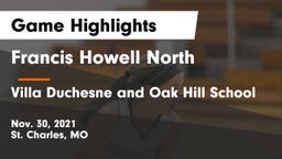 Francis Howell North  vs Villa Duchesne and Oak Hill School Game Highlights - Nov. 30, 2021