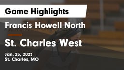 Francis Howell North  vs St. Charles West  Game Highlights - Jan. 25, 2022