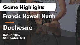 Francis Howell North  vs Duchesne  Game Highlights - Dec. 7, 2023