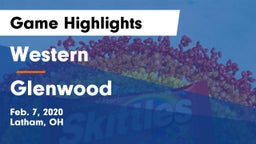 Western  vs Glenwood  Game Highlights - Feb. 7, 2020