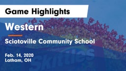 Western  vs Sciotoville Community School Game Highlights - Feb. 14, 2020