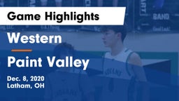 Western  vs Paint Valley  Game Highlights - Dec. 8, 2020