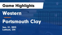 Western  vs Portsmouth Clay Game Highlights - Jan. 31, 2023