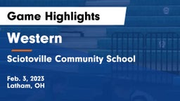 Western  vs Sciotoville Community School Game Highlights - Feb. 3, 2023