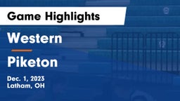 Western  vs Piketon  Game Highlights - Dec. 1, 2023