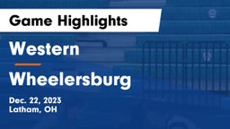 Western  vs Wheelersburg  Game Highlights - Dec. 22, 2023