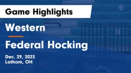 Western  vs Federal Hocking  Game Highlights - Dec. 29, 2023