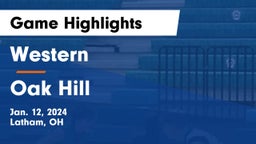 Western  vs Oak Hill  Game Highlights - Jan. 12, 2024