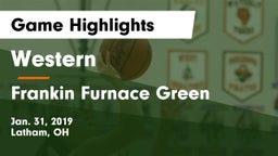 Western  vs Frankin Furnace Green  Game Highlights - Jan. 31, 2019