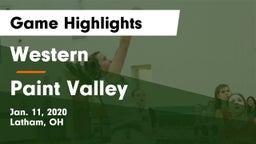 Western  vs Paint Valley  Game Highlights - Jan. 11, 2020