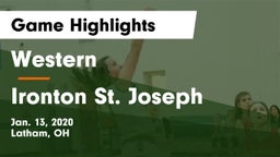Western  vs Ironton St. Joseph Game Highlights - Jan. 13, 2020