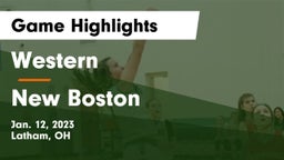 Western  vs New Boston Game Highlights - Jan. 12, 2023