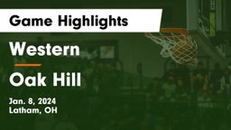 Western  vs Oak Hill  Game Highlights - Jan. 8, 2024