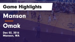 Manson  vs Omak  Game Highlights - Dec 02, 2016