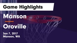 Manson  vs Oroville  Game Highlights - Jan 7, 2017