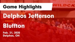 Delphos Jefferson  vs Bluffton  Game Highlights - Feb. 21, 2020