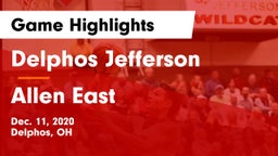 Delphos Jefferson  vs Allen East  Game Highlights - Dec. 11, 2020
