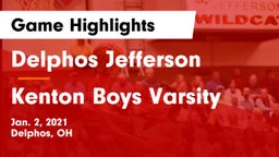 Delphos Jefferson  vs Kenton Boys Varsity Game Highlights - Jan. 2, 2021