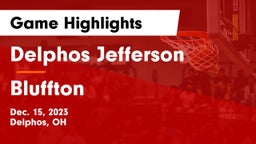 Delphos Jefferson  vs Bluffton  Game Highlights - Dec. 15, 2023