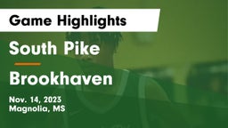 South Pike  vs Brookhaven  Game Highlights - Nov. 14, 2023