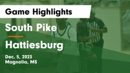 South Pike  vs Hattiesburg  Game Highlights - Dec. 5, 2023