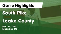 South Pike  vs Leake County  Game Highlights - Dec. 28, 2023