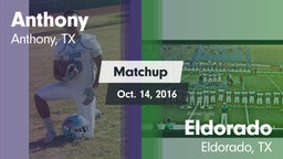Matchup: Anthony  vs. Eldorado  2016