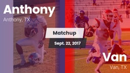 Matchup: Anthony  vs. Van  2017