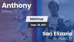 Matchup: Anthony  vs. San Elizario  2017