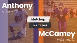 Matchup: Anthony  vs. McCamey  2017