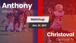 Matchup: Anthony  vs. Christoval  2017