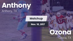 Matchup: Anthony  vs. Ozona  2017