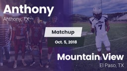Matchup: Anthony  vs. Mountain View  2018