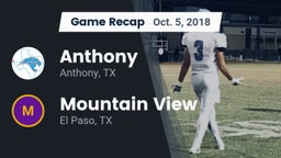 Recap: Anthony  vs. Mountain View  2018
