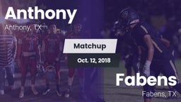 Matchup: Anthony  vs. Fabens  2018
