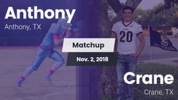 Matchup: Anthony  vs. Crane  2018