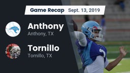 Recap: Anthony  vs. Tornillo  2019