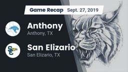 Recap: Anthony  vs. San Elizario  2019