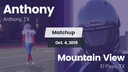 Matchup: Anthony  vs. Mountain View  2019