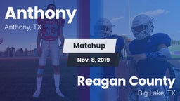 Matchup: Anthony  vs. Reagan County  2019