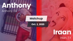 Matchup: Anthony  vs. Iraan  2020