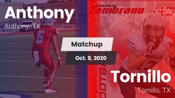 Matchup: Anthony  vs. Tornillo  2020