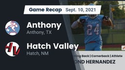 Recap: Anthony  vs. Hatch Valley  2021