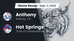 Recap: Anthony  vs. Hot Springs  2022