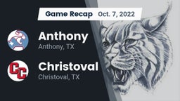Recap: Anthony  vs. Christoval  2022