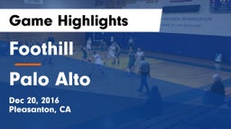 Foothill  vs Palo Alto  Game Highlights - Dec 20, 2016