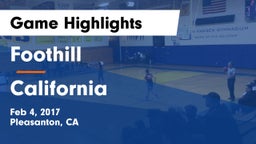 Foothill  vs California  Game Highlights - Feb 4, 2017